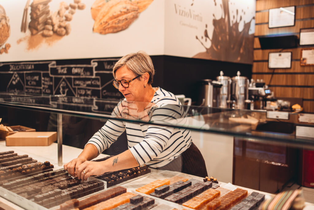 Chocolate shop in Venice